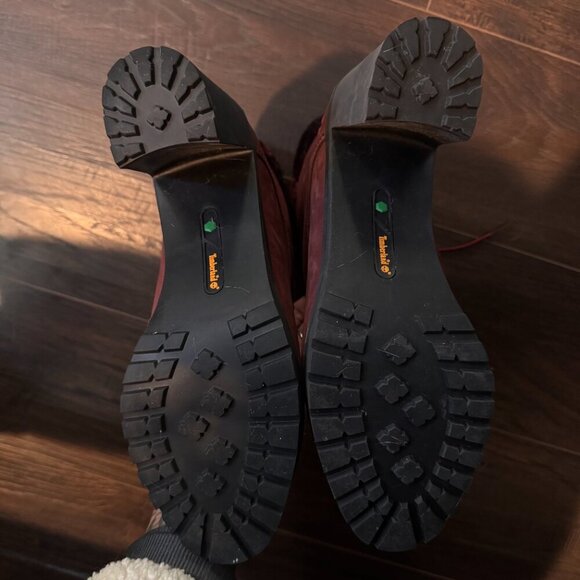 TIMBERLAND | Women's Burgundy Heel Boot Tim's 9.5 - Picture 5 of 9